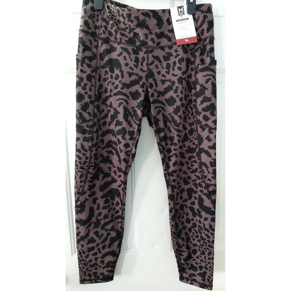 Member's Mark Women's Extra-Warm Leggings Lepoard Print XL